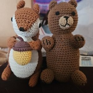 2012 RARE. Crochet Squirrel Collectables Martha Stewart Pets pls appraise sale-